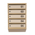 Mailbox for 5 apartments (YP-05-A beige)