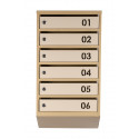 Mailbox for 6 apartments (YP-06-B beige)