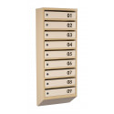 Mailbox for 9 apartments (YP-09-B beige)