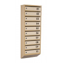 Mailbox for 10 apartments (YP-10-B beige)