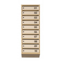 Mailbox for 10 apartments (YP-10-B beige)