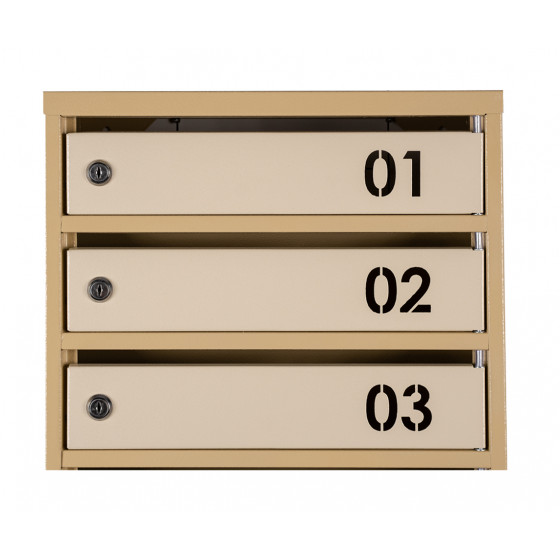 Mailbox for 10 apartments (YP-10-B beige)