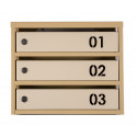 Mailbox for 10 apartments (YP-10-B beige)