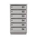 Ящик почтовый на 6 квартир (ЯП-06-B серый)