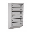 Mailbox for 6 apartments (YP-06-B gray)