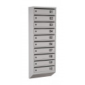 Mailbox for 10 apartments (YP-10-B gray)