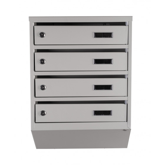 Mailbox for 4 apartments (YP-04-A gray)