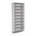 Mailbox for 9 apartments (YP-09-A gray)