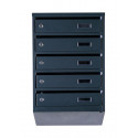 Mailbox for 5 apartments (YP-05-A anthracite)