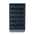 Mailbox for 6 apartments (YP-06-A anthracite)