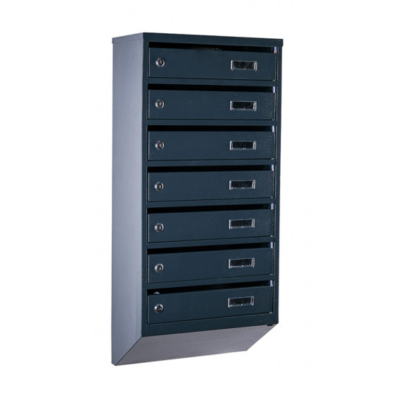 Mailbox for 7 apartments (YP-07-A anthracite)