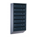 Mailbox for 7 apartments (YP-07-A anthracite)