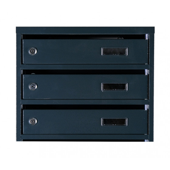 Mailbox for 8 apartments (YP-08-A anthracite)