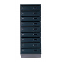 Mailbox for 9 apartments (YP-09-A anthracite)