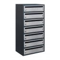 Mailbox for 7 apartments anthracite (E2-F stainless steel)