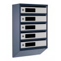 Mailbox for 5 apartments (YP-05-C anthracite-gray)
