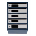 Mailbox for 5 apartments (YP-05-C anthracite-gray)