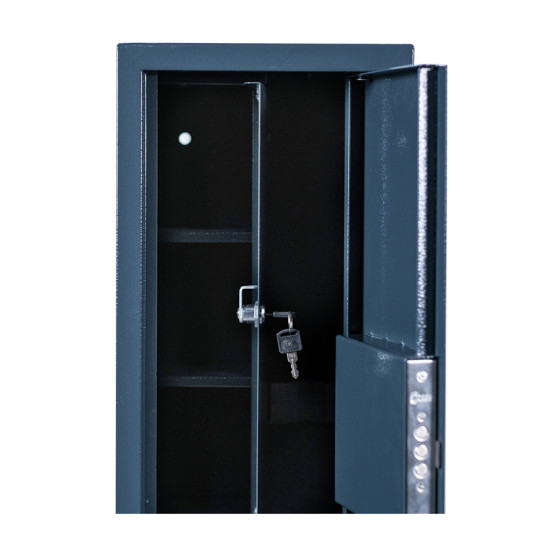 Metal safe for storing a rifles with a tray for cartridges – Levmetal SZ-100.2.VM (Anthracite)