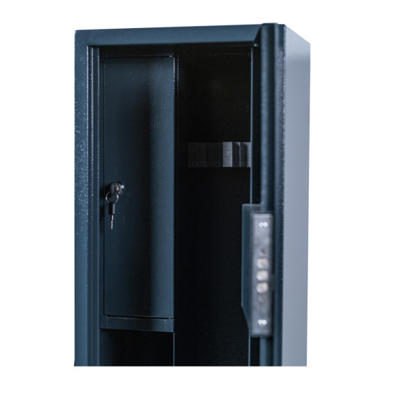 Metal safe for storing a rifles with a tray for cartridges – Levmetal SZ-100.3.VM (Anthracite)