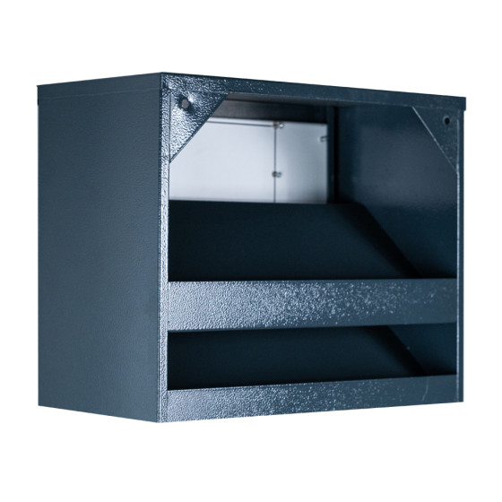 Mailbox for 3 apartments anthracite (E1-F stainless steel)