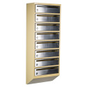 Mailbox for 8 apartments beige (E1-F stainless steel)
