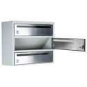 Mailbox for 6 apartments gray (E2-F stainless steel)