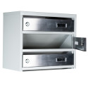 Mailbox for 4 apartments (YP-04-A gray stainless steel)