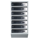 Mailbox for 7 apartments (YP-07-A gray stainless steel)