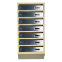 Mailbox for 7 apartments (YP-07-A beige stainless steel)