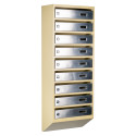 Mailbox for 9 apartments (YP-09-A beige stainless steel)
