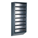Mailbox for 8 apartments (YP-08-B anthracite stainless steel)