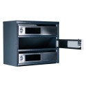Mailbox for 6 apartments (YP-06-C anthracite stainless steel)