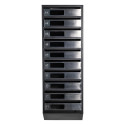 Mailbox for 10 apartments (YP-10-C black stainless steel)