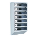 Mailbox for 7 apartments (YP-07-C gray stainless steel)