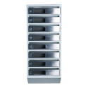 Mailbox for 8 apartments (YP-08-C gray stainless steel)