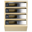 Mailbox for 4 apartments (YP-04-C beige stainless steel)