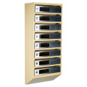 Mailbox for 8 apartments (YP-08-C beige stainless steel)