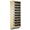 Mailbox for 10 apartments (YP-10-C beige stainless steel)