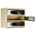 Mailbox for 10 apartments (YP-10-C beige stainless steel)