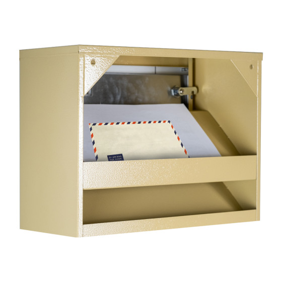 Mailbox for 10 apartments (YP-10-C beige stainless steel)