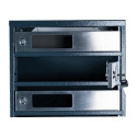 Mailbox for 8 apartments (YP-08-D anthracite stainless steel)