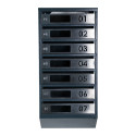 Mailbox for 7 apartments (YP-07-D anthracite stainless steel)