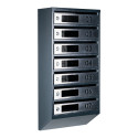 Mailbox for 7 apartments (YP-07-D anthracite stainless steel)