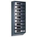 Mailbox for 9 apartments (YP-09-D anthracite stainless steel)