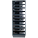 Mailbox for 10 apartments (YP-10-D anthracite stainless steel)