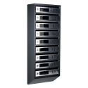 Mailbox for 9 apartments (YP-09-D black stainless steel)