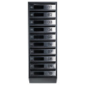 Mailbox for 10 apartments (YP-10-D black stainless steel)