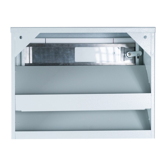 Ящик почтовый на 4 квартиры (ЯП-04-D серый-нержавейка)
