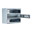 Mailbox for 4 apartments (YP-04-D gray stainless steel)