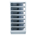 Mailbox for 7 apartments (YP-07-D gray stainless steel)